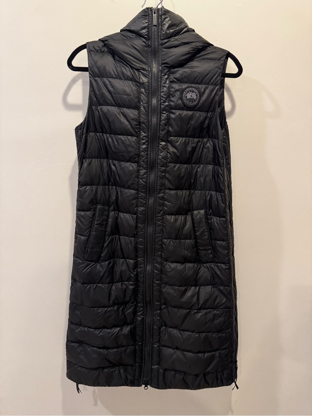 Canada Goose Long Puffer Vest Black Size XS
